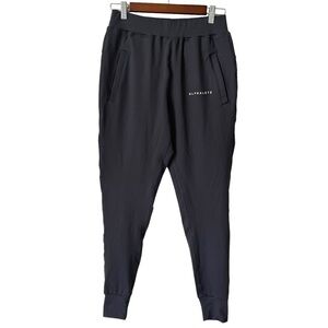 Alphalete Dark Grey High Rise Elastic Waist Cuffed Jogger Men's Size Small